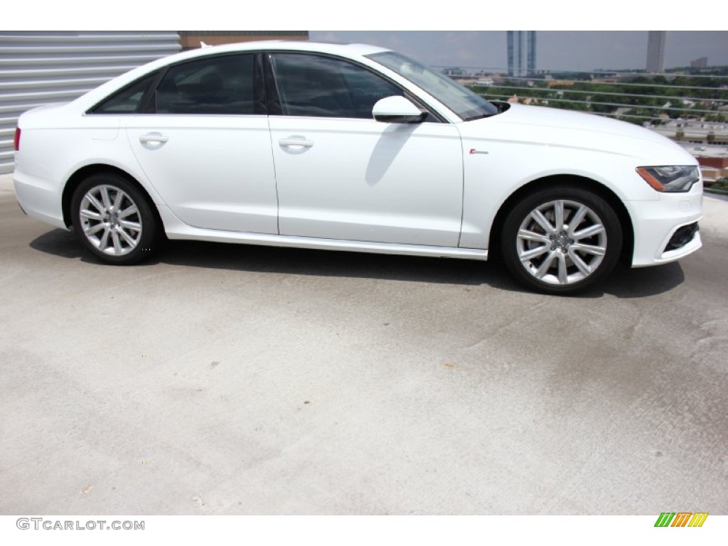 2012 A6 3.0T quattro Sedan - Ibis White / Velvet Beige photo #12