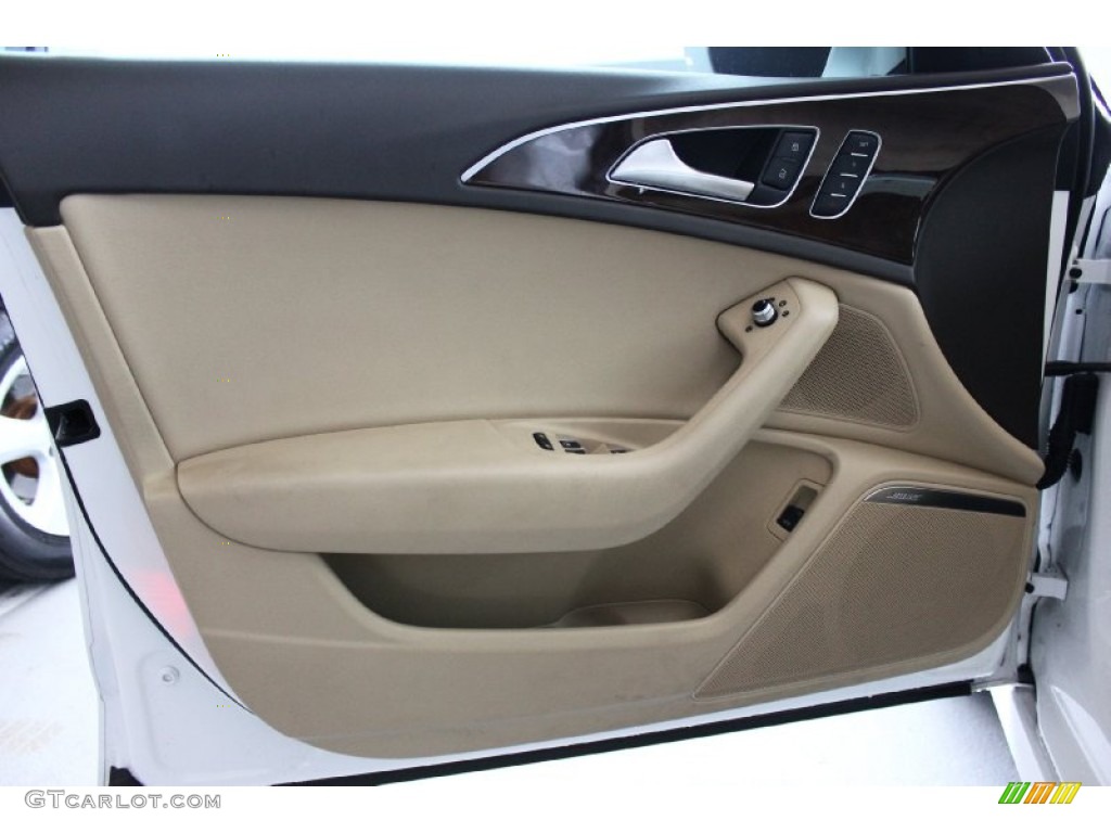 2012 A6 3.0T quattro Sedan - Ibis White / Velvet Beige photo #14