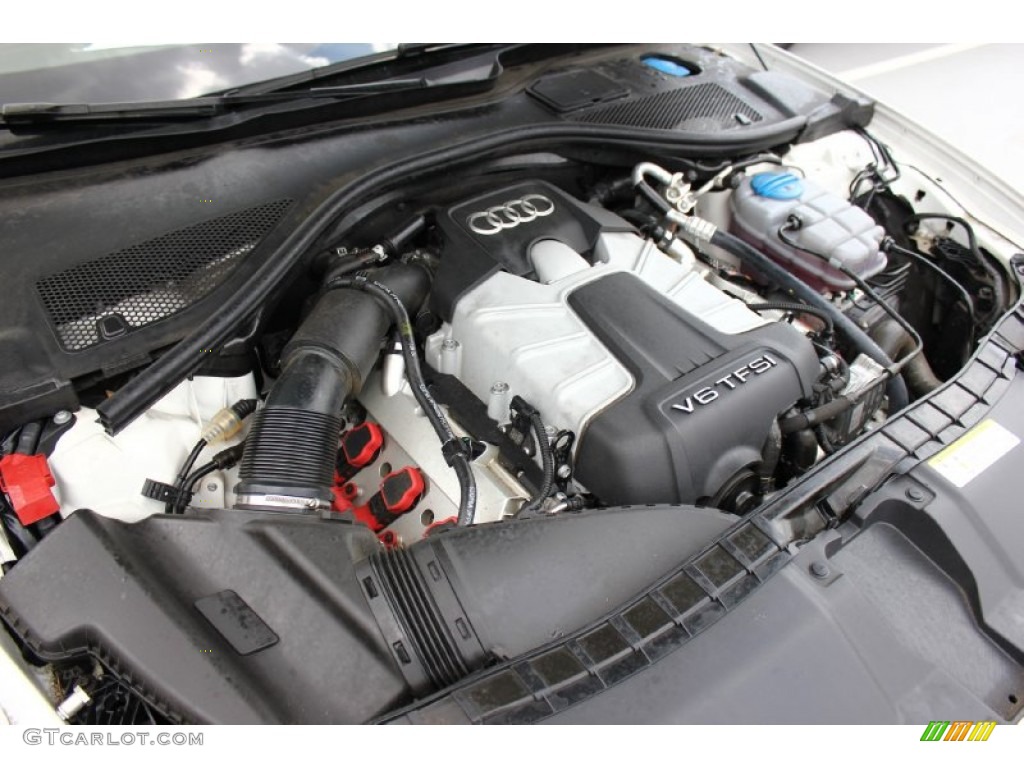 2012 A6 3.0T quattro Sedan - Ibis White / Velvet Beige photo #57