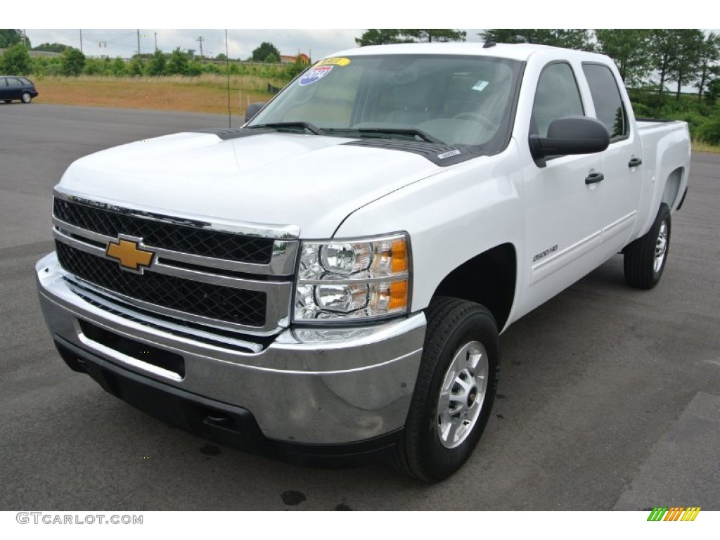 Summit White 2014 Chevrolet Silverado 2500HD LT Crew Cab Exterior Photo #94011373