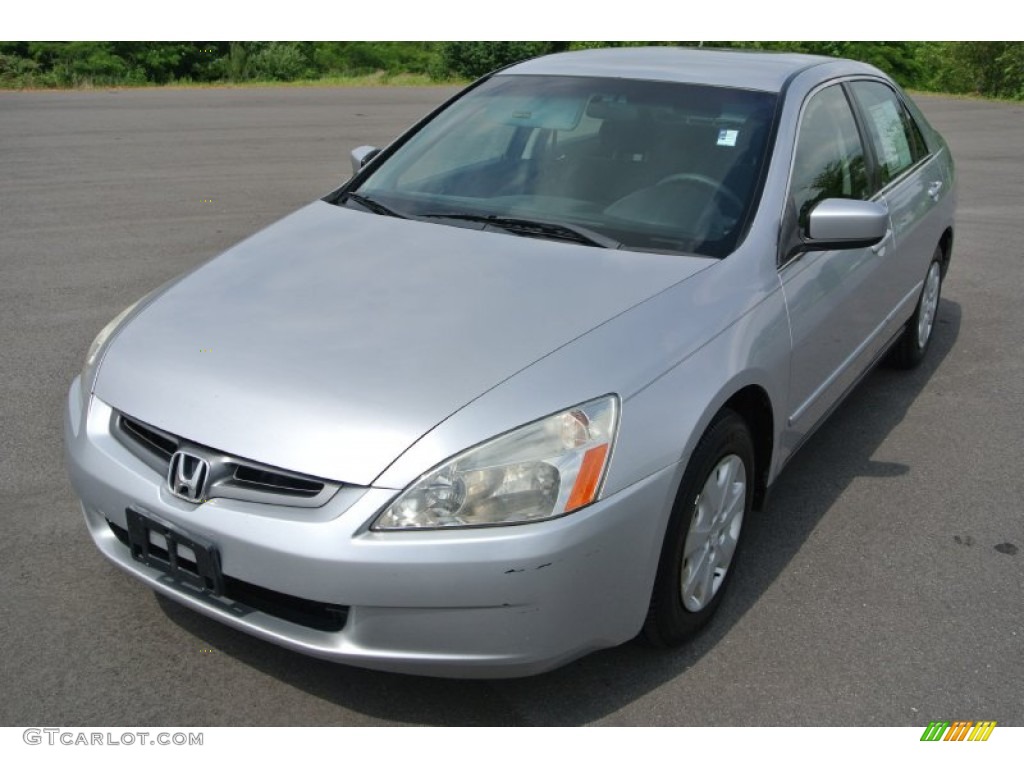 2003 Accord LX Sedan - Satin Silver Metallic / Black photo #2