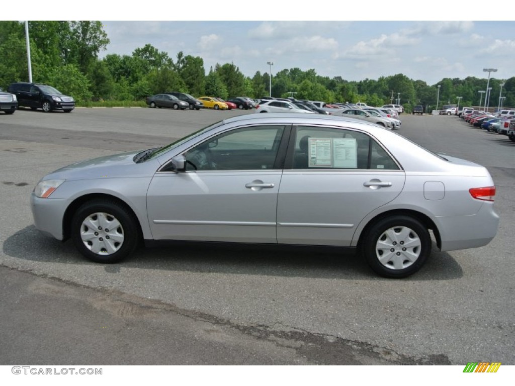 2003 Accord LX Sedan - Satin Silver Metallic / Black photo #3
