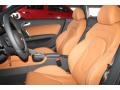 2015 Audi TT S Madras Brown Baseball-optic Leather Interior Front Seat Photo