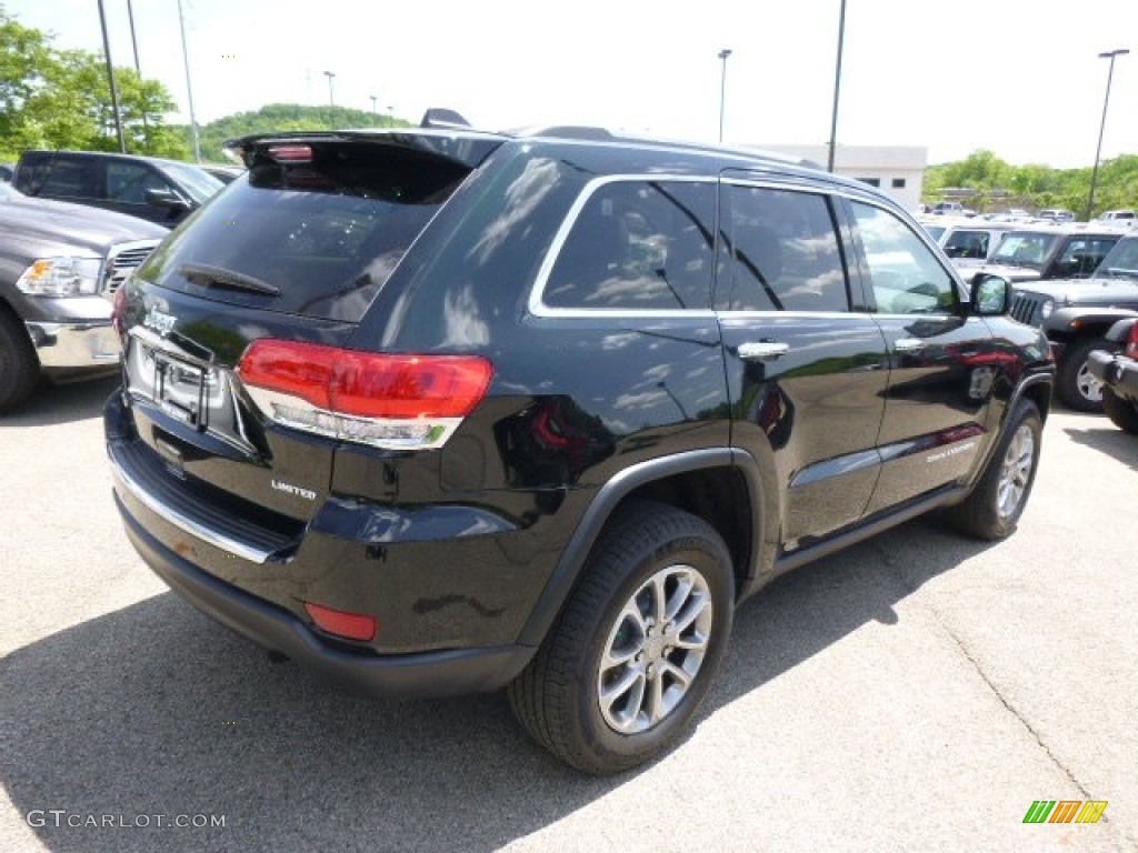 2014 Grand Cherokee Limited 4x4 - Black Forest Green Pearl / New Zealand Black/Light Frost photo #6