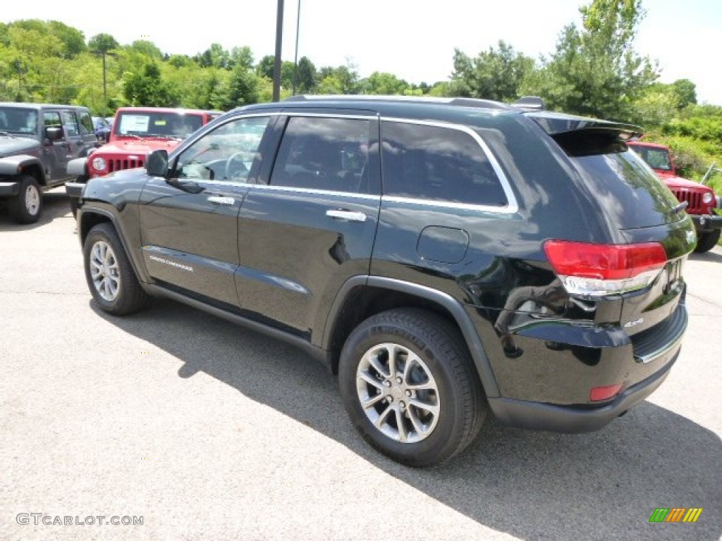 2014 Grand Cherokee Limited 4x4 - Black Forest Green Pearl / New Zealand Black/Light Frost photo #8