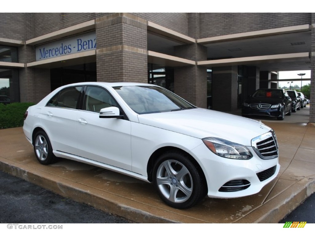 2014 E E250 BlueTEC 4Matic Sedan - Polar White / Silk Beige/Espresso Brown photo #1