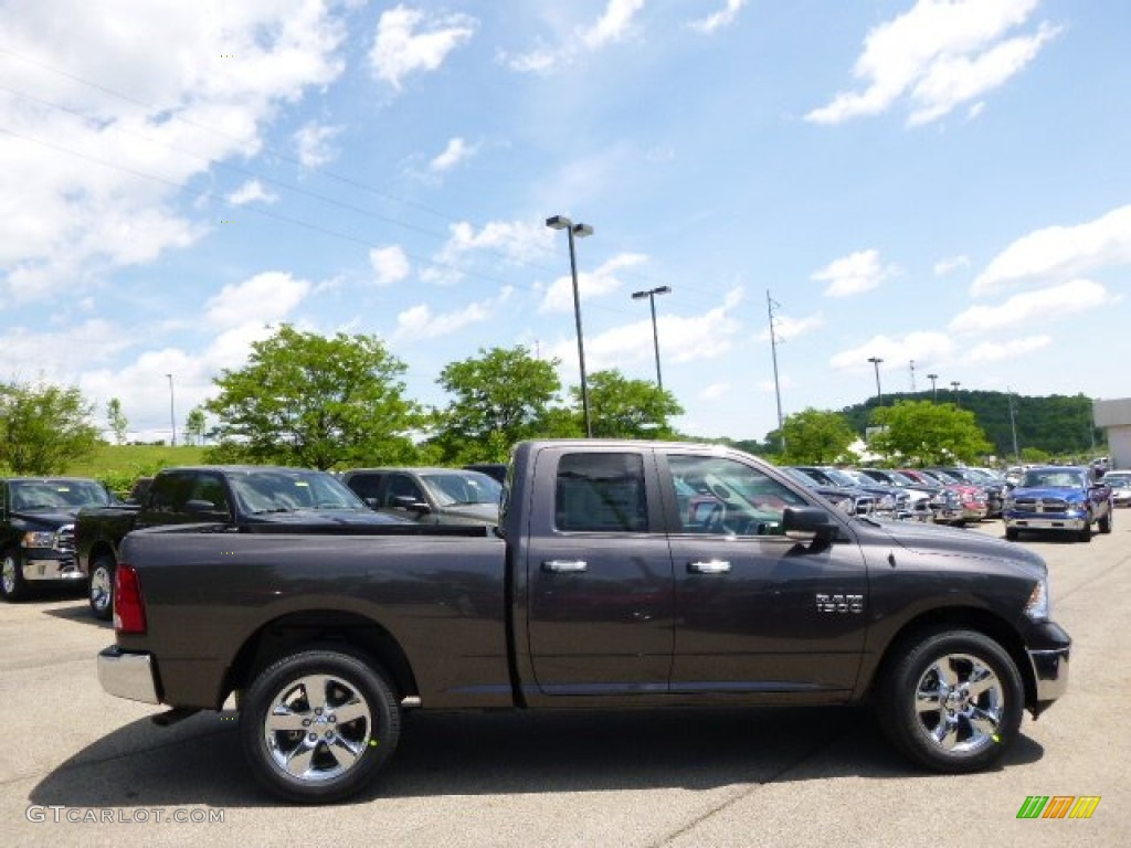 2014 1500 SLT Quad Cab 4x4 - Granite Crystal Metallic / Black/Diesel Gray photo #5