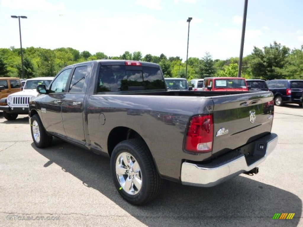 2014 1500 SLT Quad Cab 4x4 - Granite Crystal Metallic / Black/Diesel Gray photo #8