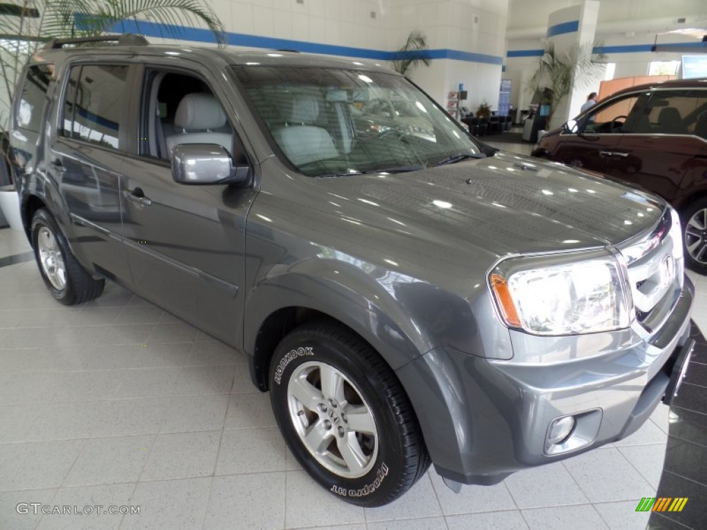 Polished Metal Metallic 2011 Honda Pilot EX-L 4WD Exterior Photo #94015663