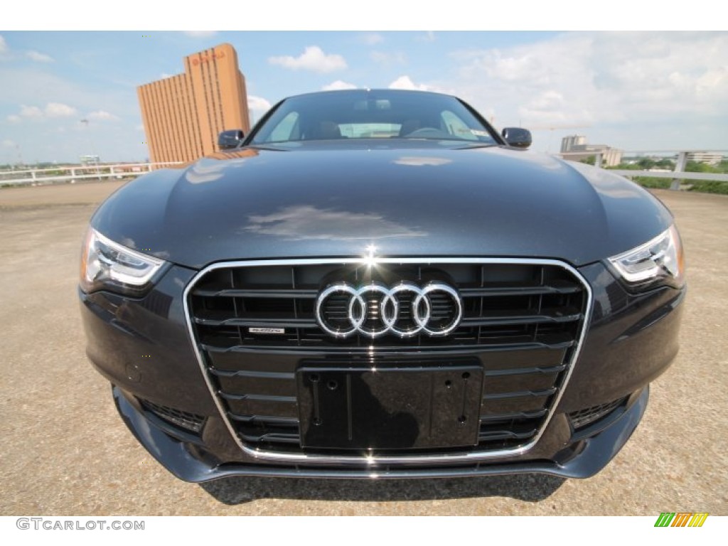 2014 A5 2.0T quattro Coupe - Moonlight Blue Metallic / Chestnut Brown photo #2