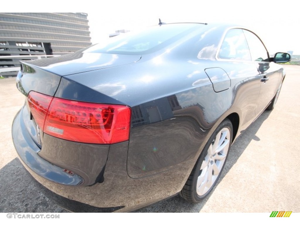 2014 A5 2.0T quattro Coupe - Moonlight Blue Metallic / Chestnut Brown photo #6