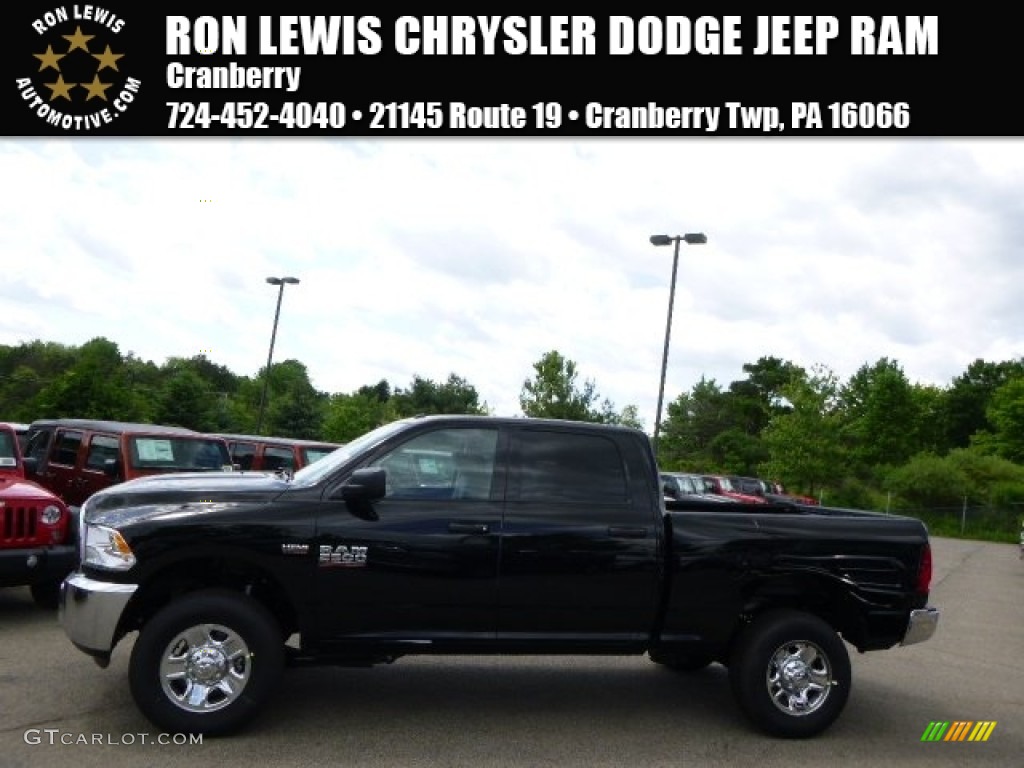 2014 2500 Tradesman Crew Cab 4x4 - Black / Black/Diesel Gray photo #1