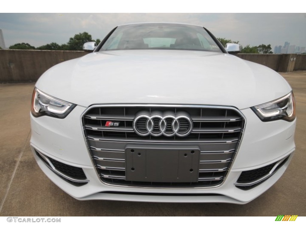 2014 S5 3.0T Premium Plus quattro Coupe - Ibis White / Black photo #2