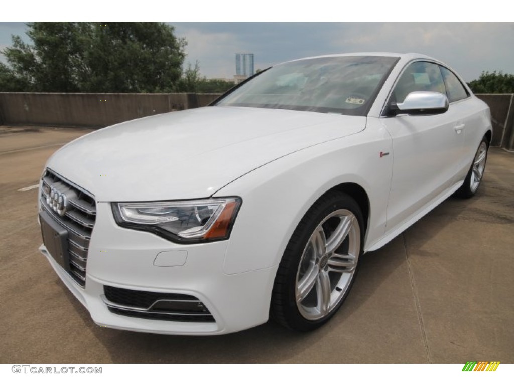 2014 S5 3.0T Premium Plus quattro Coupe - Ibis White / Black photo #3