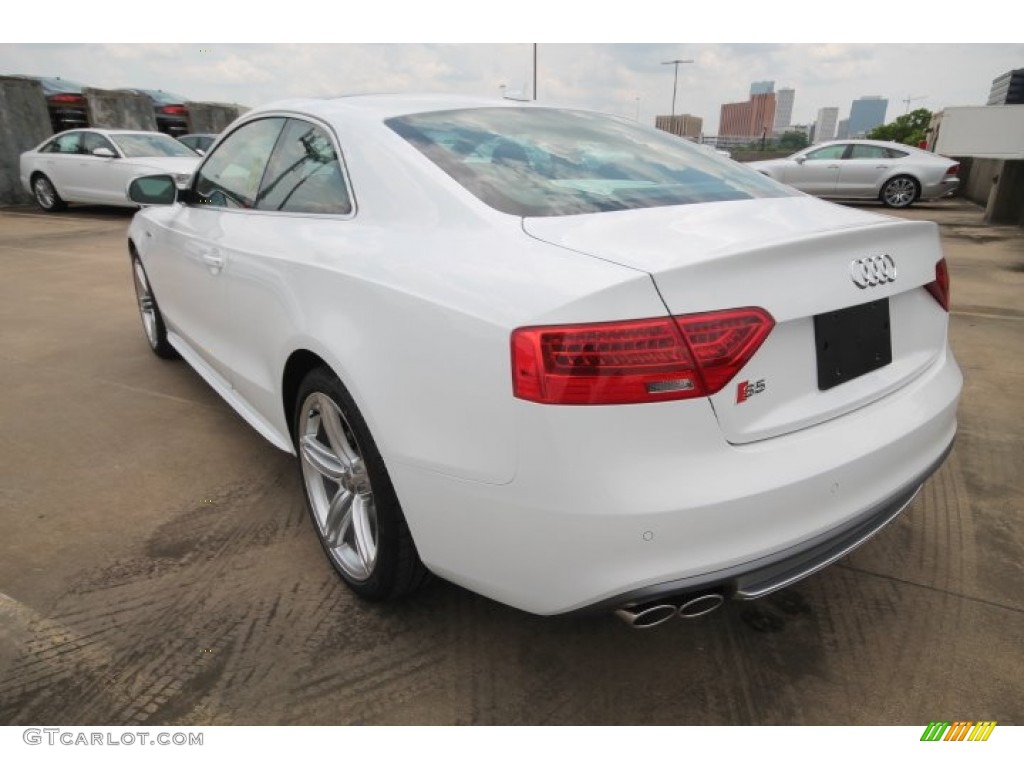 2014 S5 3.0T Premium Plus quattro Coupe - Ibis White / Black photo #4