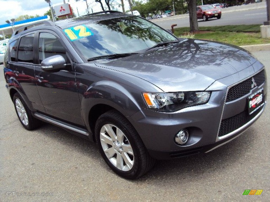 2012 Outlander SE AWD - Graphite Gray Metallic / Black photo #4