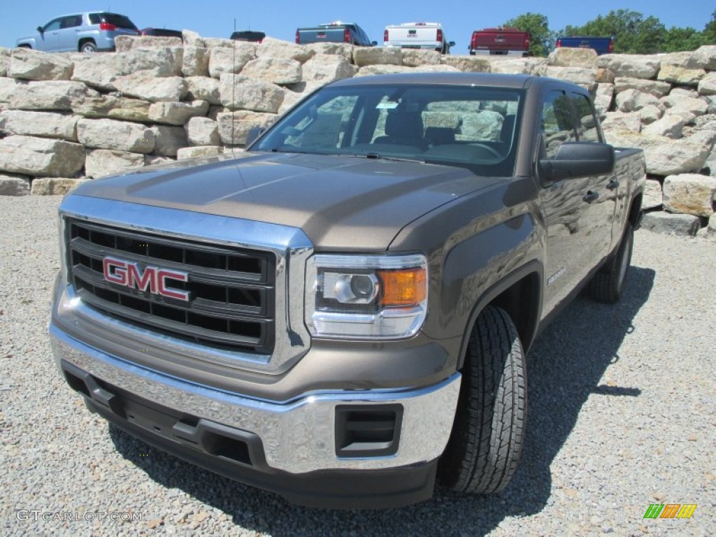 2014 Sierra 1500 Double Cab - Bronze Alloy Metallic / Jet Black/Dark Ash photo #2
