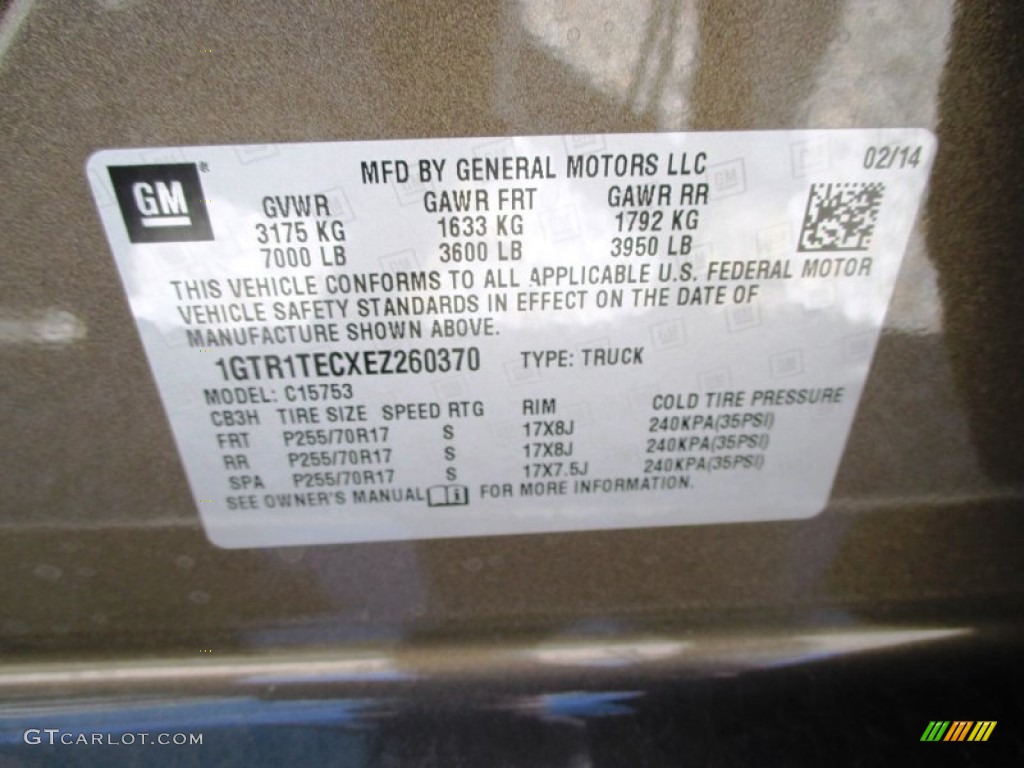 2014 Sierra 1500 Double Cab - Bronze Alloy Metallic / Jet Black/Dark Ash photo #4