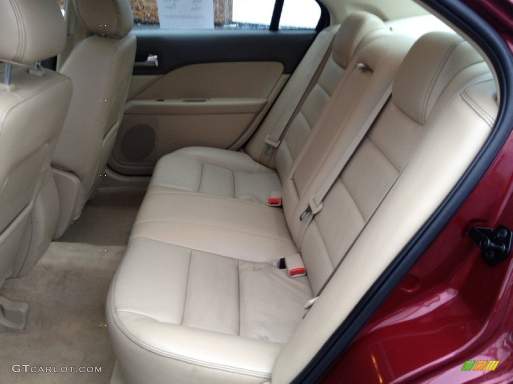 2007 Fusion SEL V6 AWD - Merlot Metallic / Camel photo #20