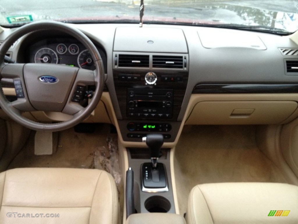 2007 Fusion SEL V6 AWD - Merlot Metallic / Camel photo #22