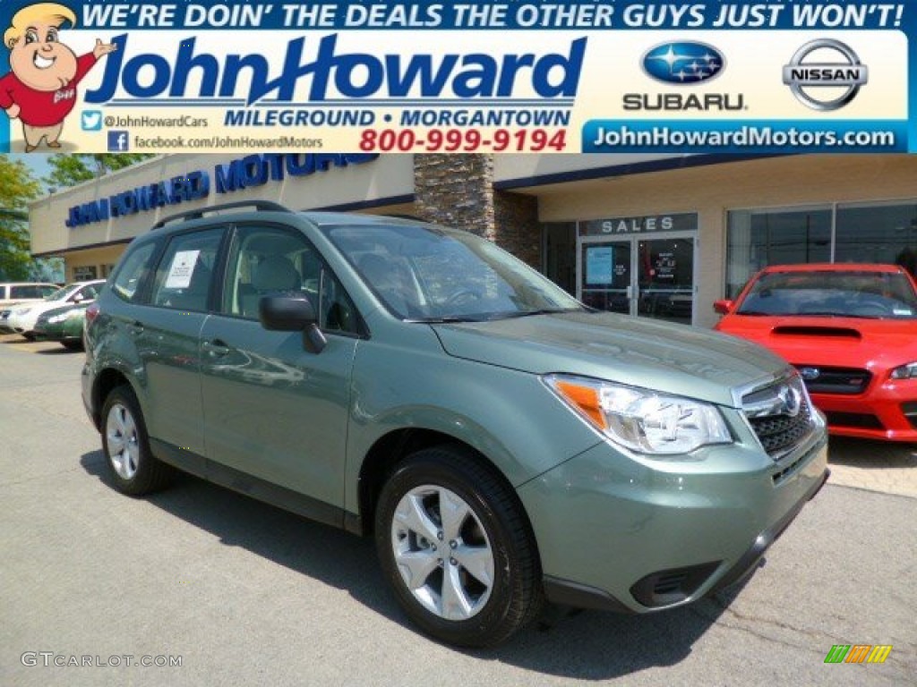 2015 Forester 2.5i - Jasmine Green Metallic / Gray photo #1