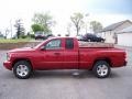 2009 Inferno Red Crystal Pearl Dodge Dakota Lone Star Extended Cab  photo #7