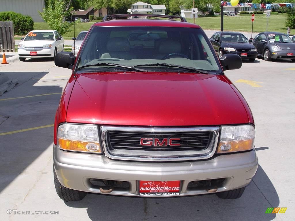 2000 Jimmy SLT 4x4 - Magnetic Red Metallic / Pewter photo #6
