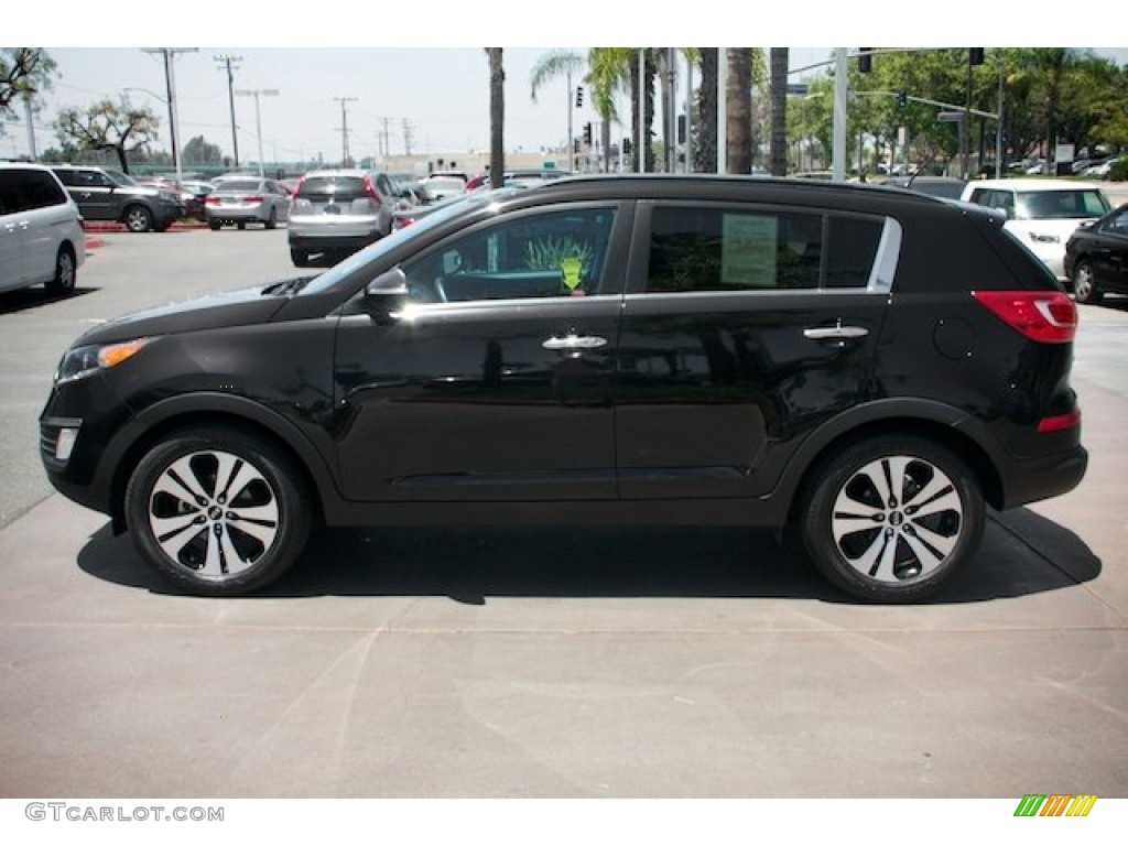 2011 Sportage EX - Black Cherry / Black photo #10