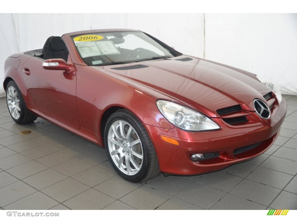 Firemist Red Metallic 2006 Mercedes-Benz SLK 350 Roadster Exterior Photo #94027855