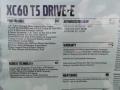  2015 XC60 T5 Drive-E Window Sticker
