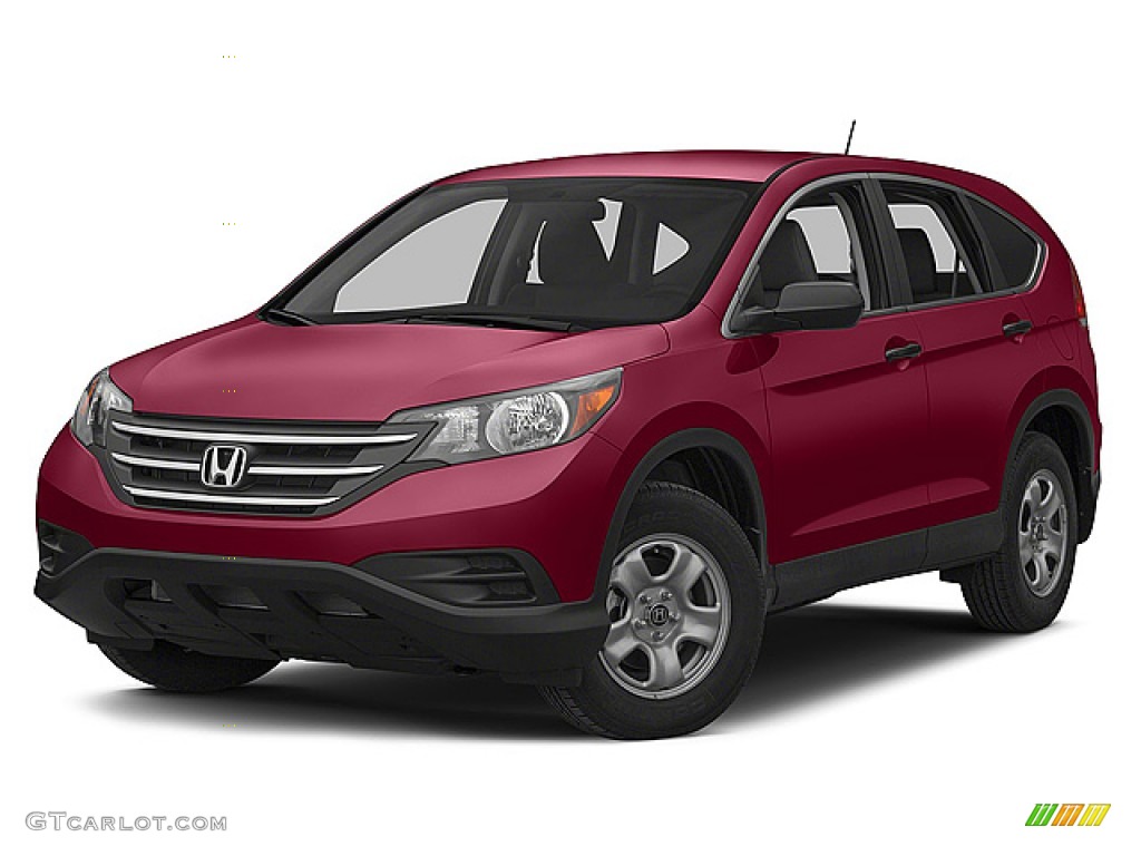 2014 CR-V LX - Basque Red Pearl II / Gray photo #21