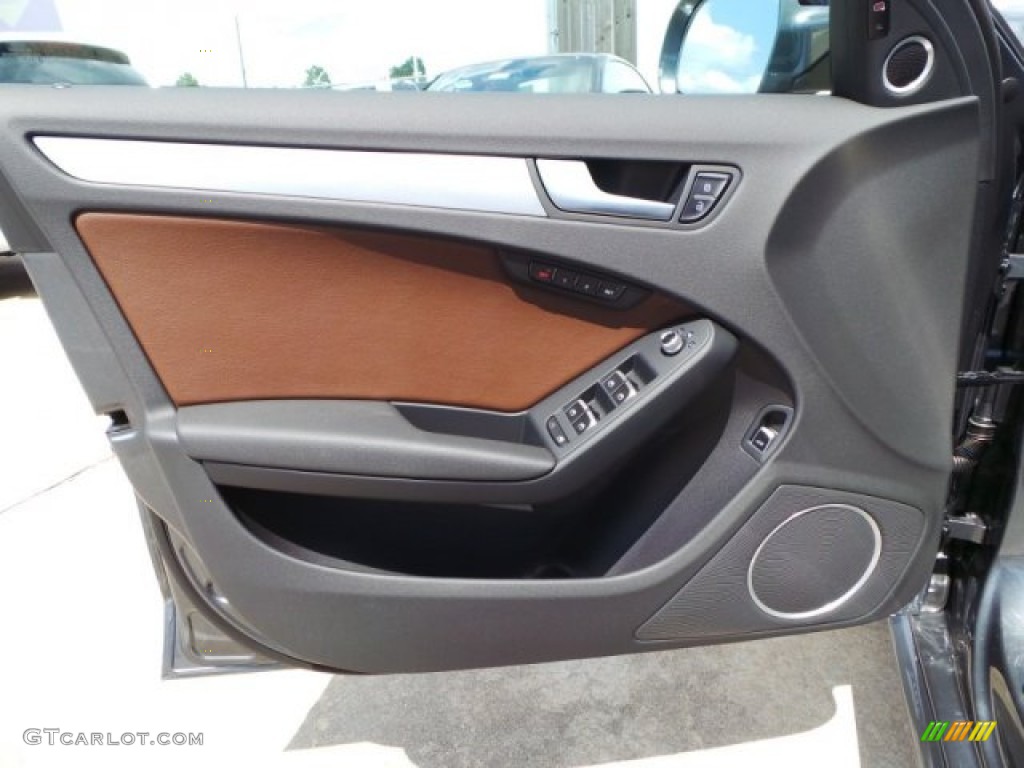 2014 A4 2.0T quattro Sedan - Monsoon Grey Metallic / Chestnut Brown/Black photo #10