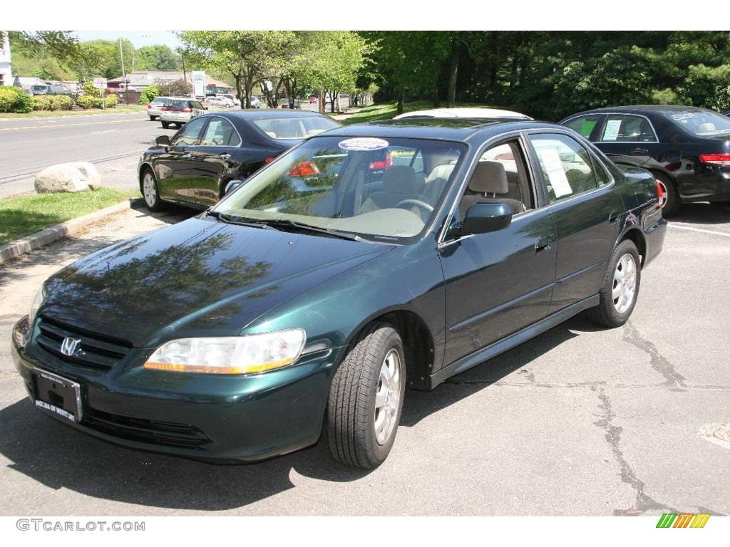 2001 Accord EX Sedan - Dark Emerald Pearl / Ivory photo #1