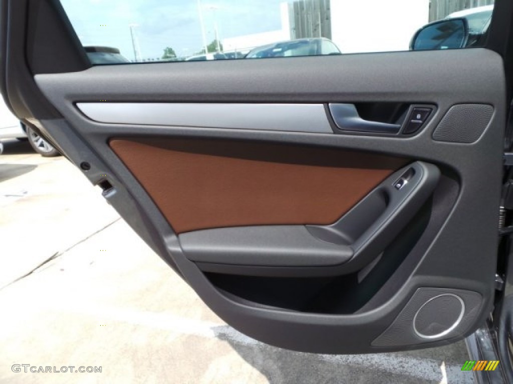 2014 A4 2.0T quattro Sedan - Monsoon Grey Metallic / Chestnut Brown/Black photo #27