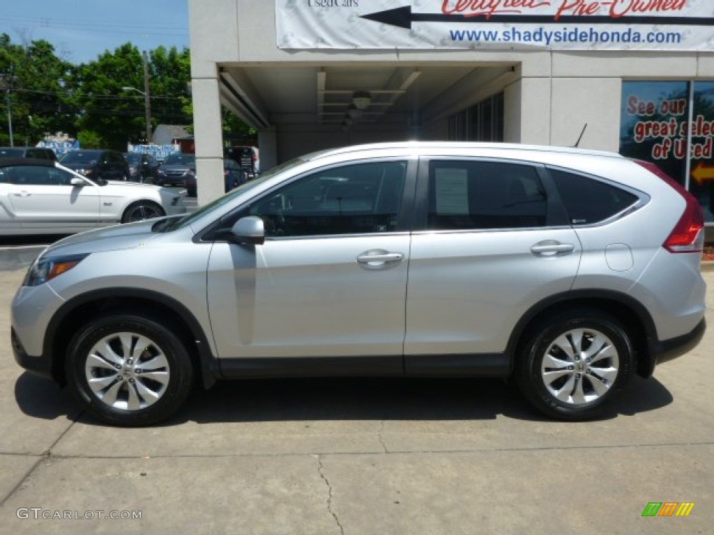 2012 CR-V EX-L 4WD - Alabaster Silver Metallic / Black photo #2