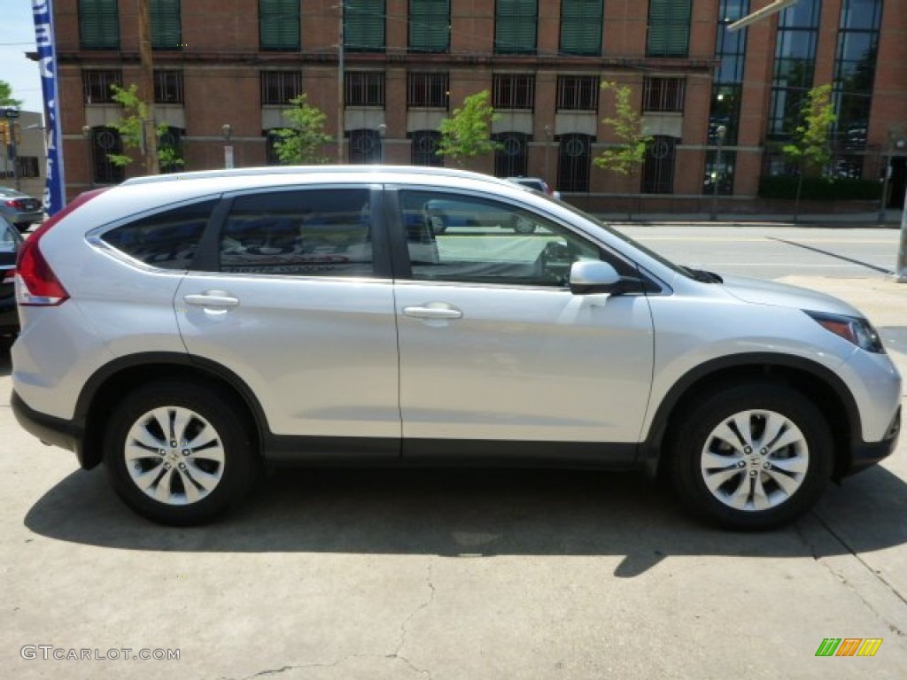 2012 CR-V EX-L 4WD - Alabaster Silver Metallic / Black photo #13