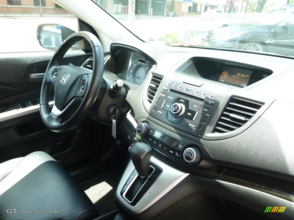 2012 CR-V EX-L 4WD - Alabaster Silver Metallic / Black photo #16