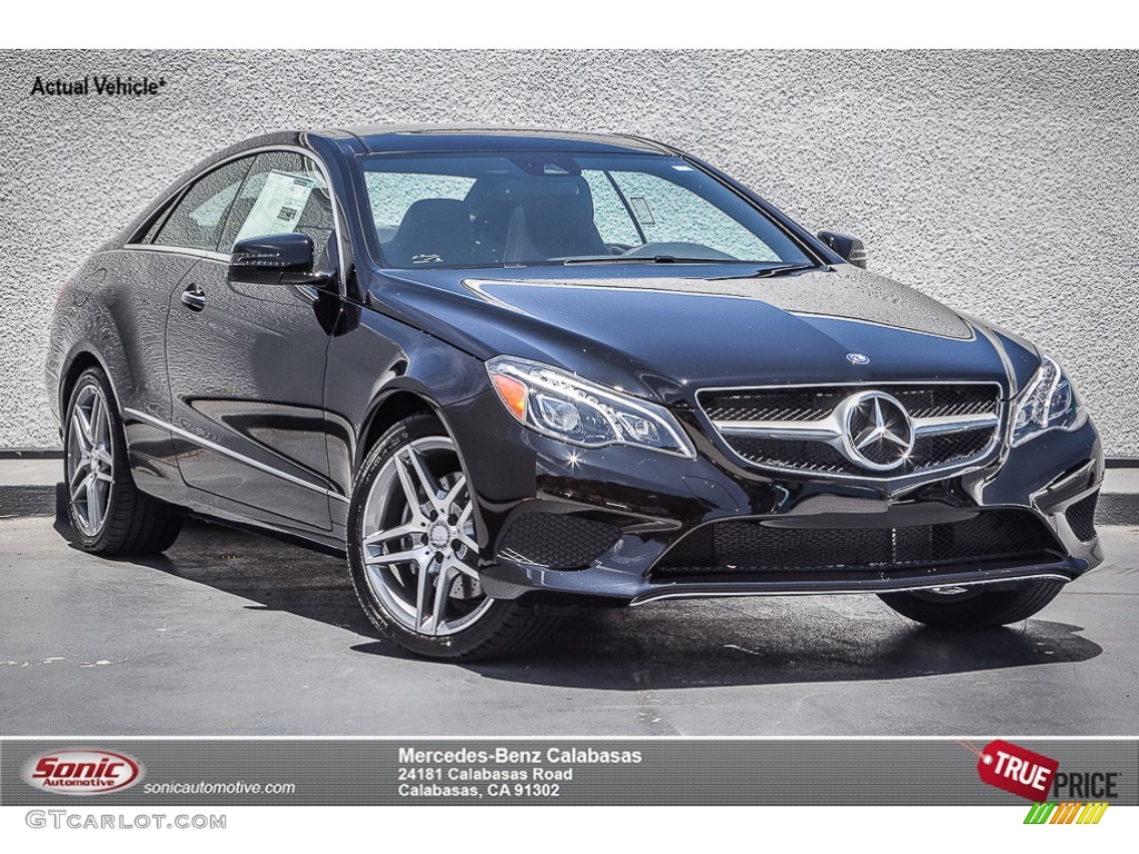 2014 E 350 Coupe - Black / Black photo #1