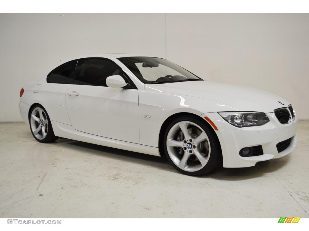 2011 3 Series 335i Coupe - Alpine White / Coral Red/Black Dakota Leather photo #2
