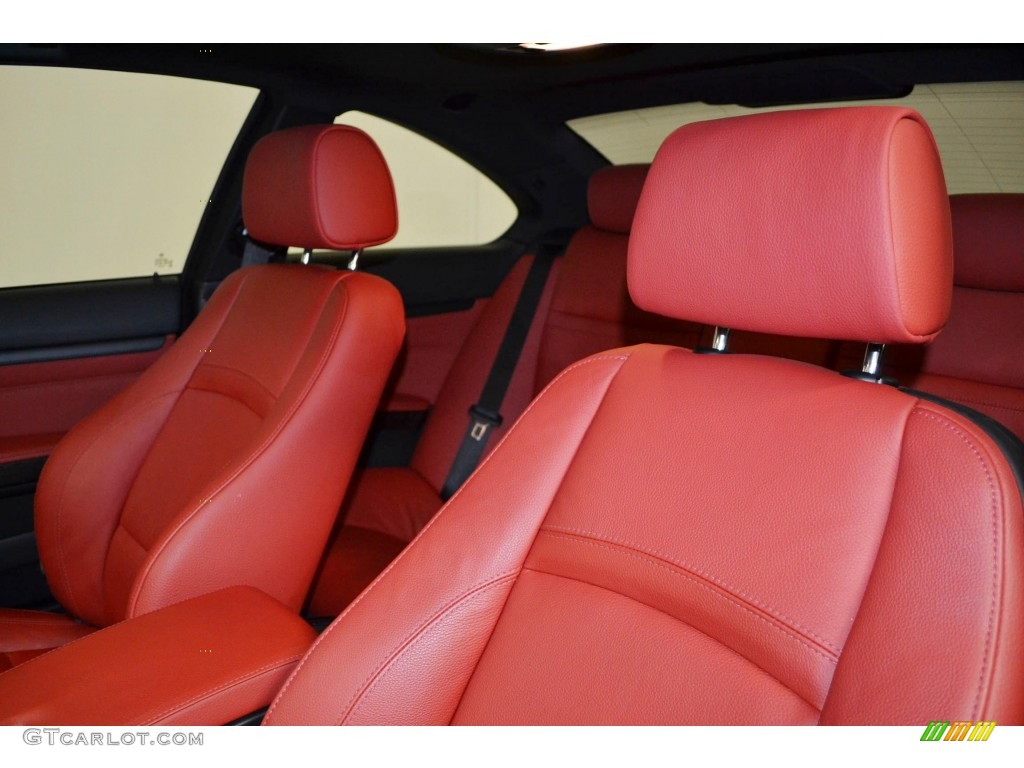 2011 3 Series 335i Coupe - Alpine White / Coral Red/Black Dakota Leather photo #14