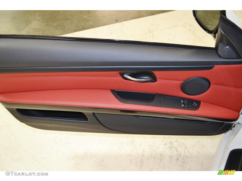 2011 3 Series 335i Coupe - Alpine White / Coral Red/Black Dakota Leather photo #17
