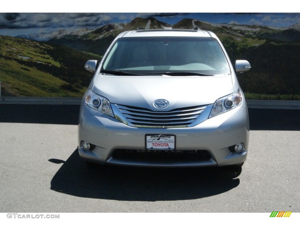 2014 Sienna Limited AWD - Silver Sky Metallic / Light Gray photo #2
