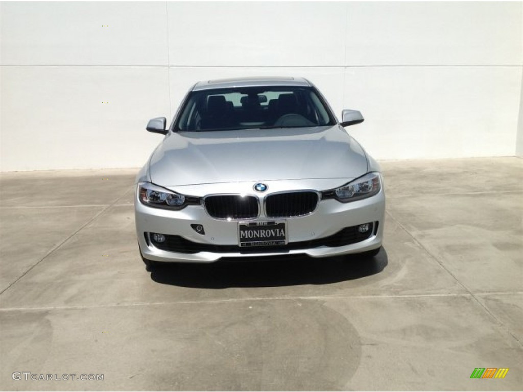 2014 3 Series 328i Sedan - Glacier Silver Metallic / Black photo #3