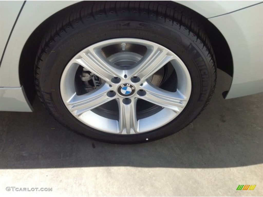 2014 3 Series 328i Sedan - Glacier Silver Metallic / Black photo #4