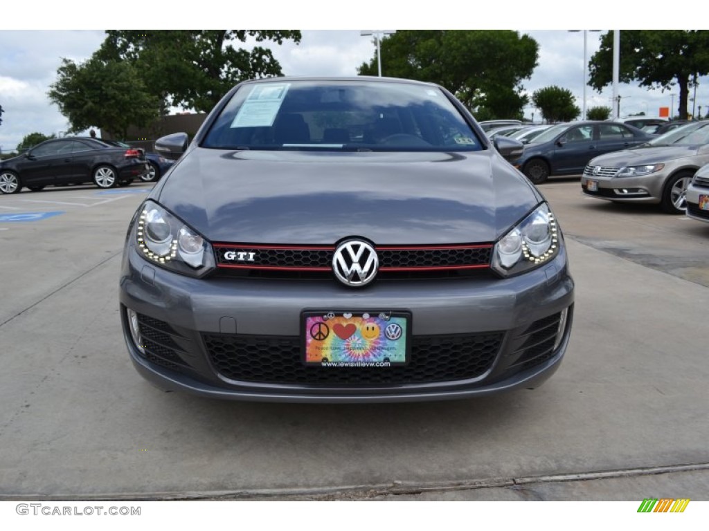 2013 GTI 2 Door - United Gray Metallic / Interlagos Plaid Cloth photo #8