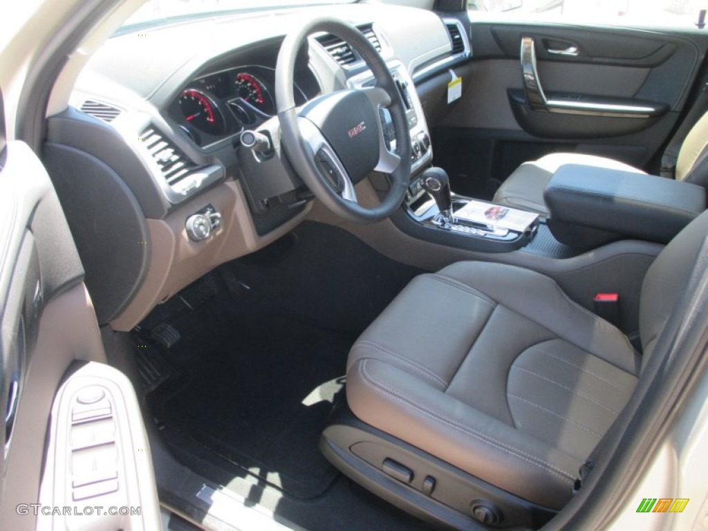 Dark Cashmere Interior 2014 GMC Acadia SLT AWD Photo #94045886