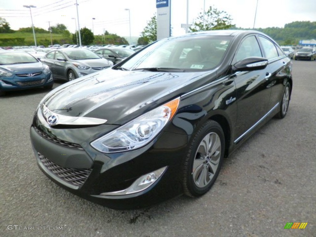 Eclipse Black 2014 Hyundai Sonata Hybrid Limited Exterior Photo #94047094