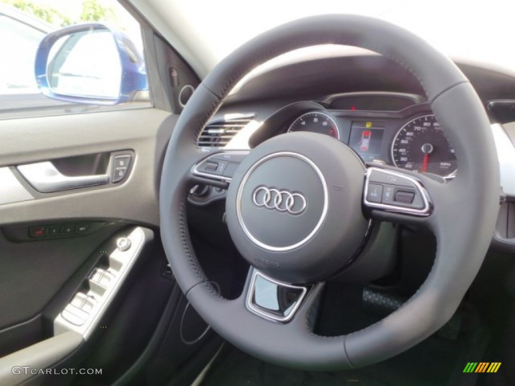 2014 Audi allroad Premium plus quattro Black Steering Wheel Photo #94049111