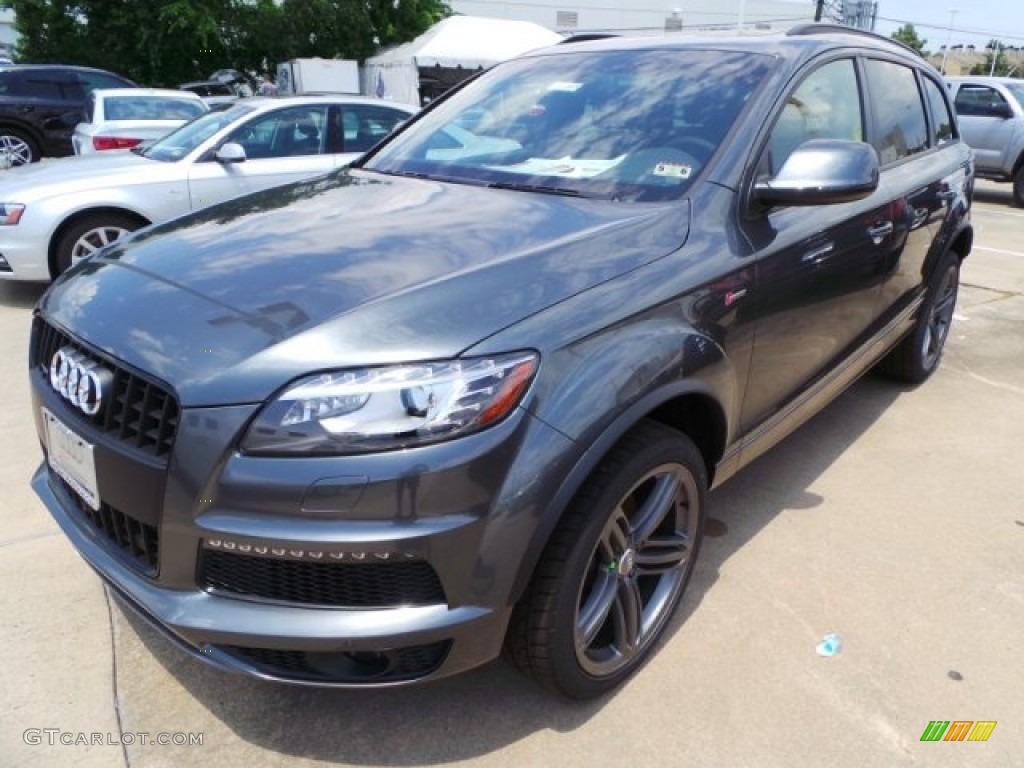 Daytona Gray Pearl 2014 Audi Q7 3.0 TFSI quattro S Line Package Exterior Photo #94049977