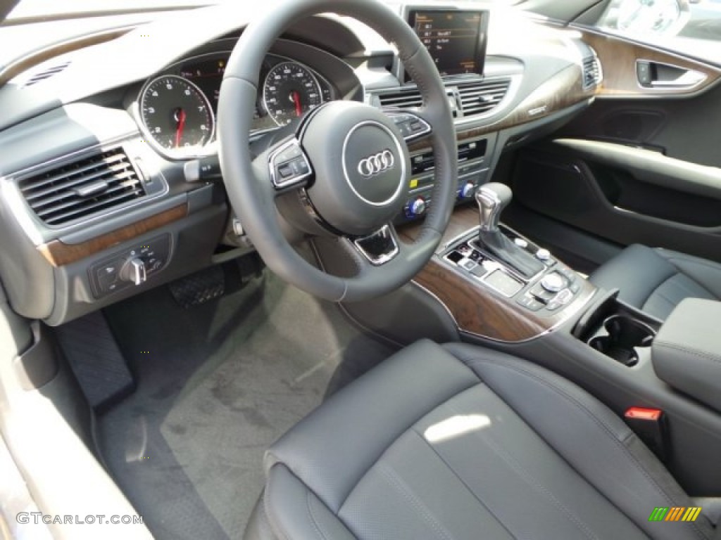 Black Interior 2014 Audi A7 3.0T quattro Prestige Photo #94052121